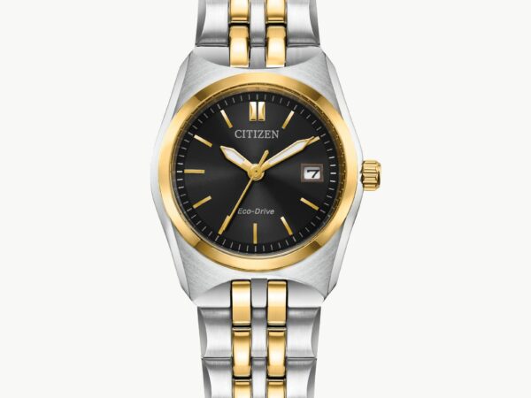 Eco-Drive, Sapphire Crystal, Date, Stainless Two Tone Band by Citizen –  Carter's Jewel Chest